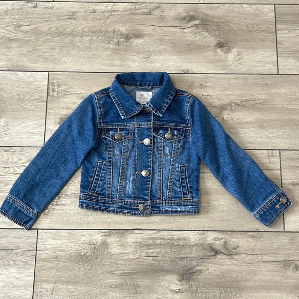 The Children’s PLACE Toddler Girl Denim Jacket Size XS (4)